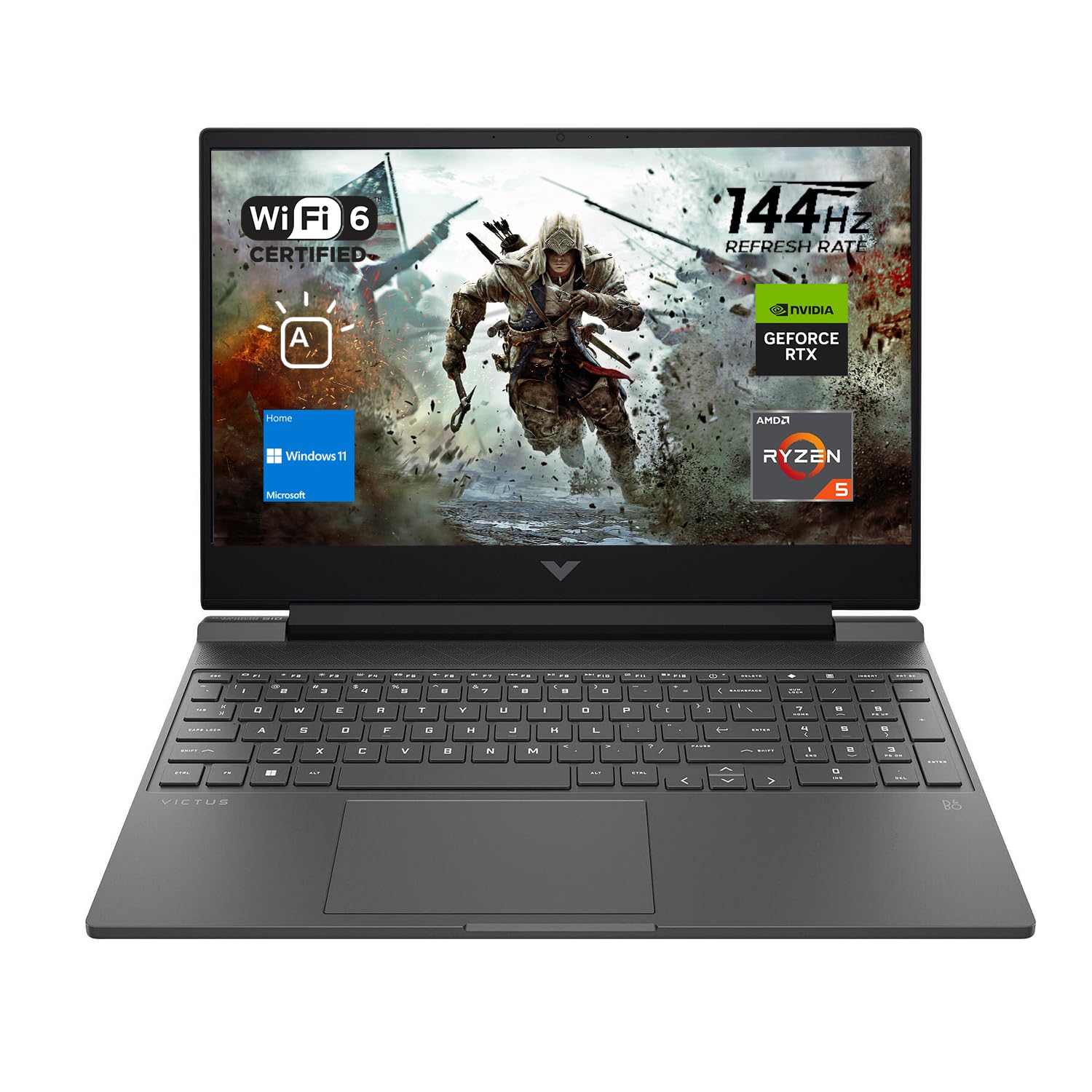 HP VICTUS 15 GAMING | AMD RYZEN 5-5600H | NVIDIA GEFORCE RTX 3050 TI Dedicated | 4GB Graphics | 16GB RAM | No HDD | 1TB SSD | 15.6 INCH FHD 144HZ | استوک | کد 1-1